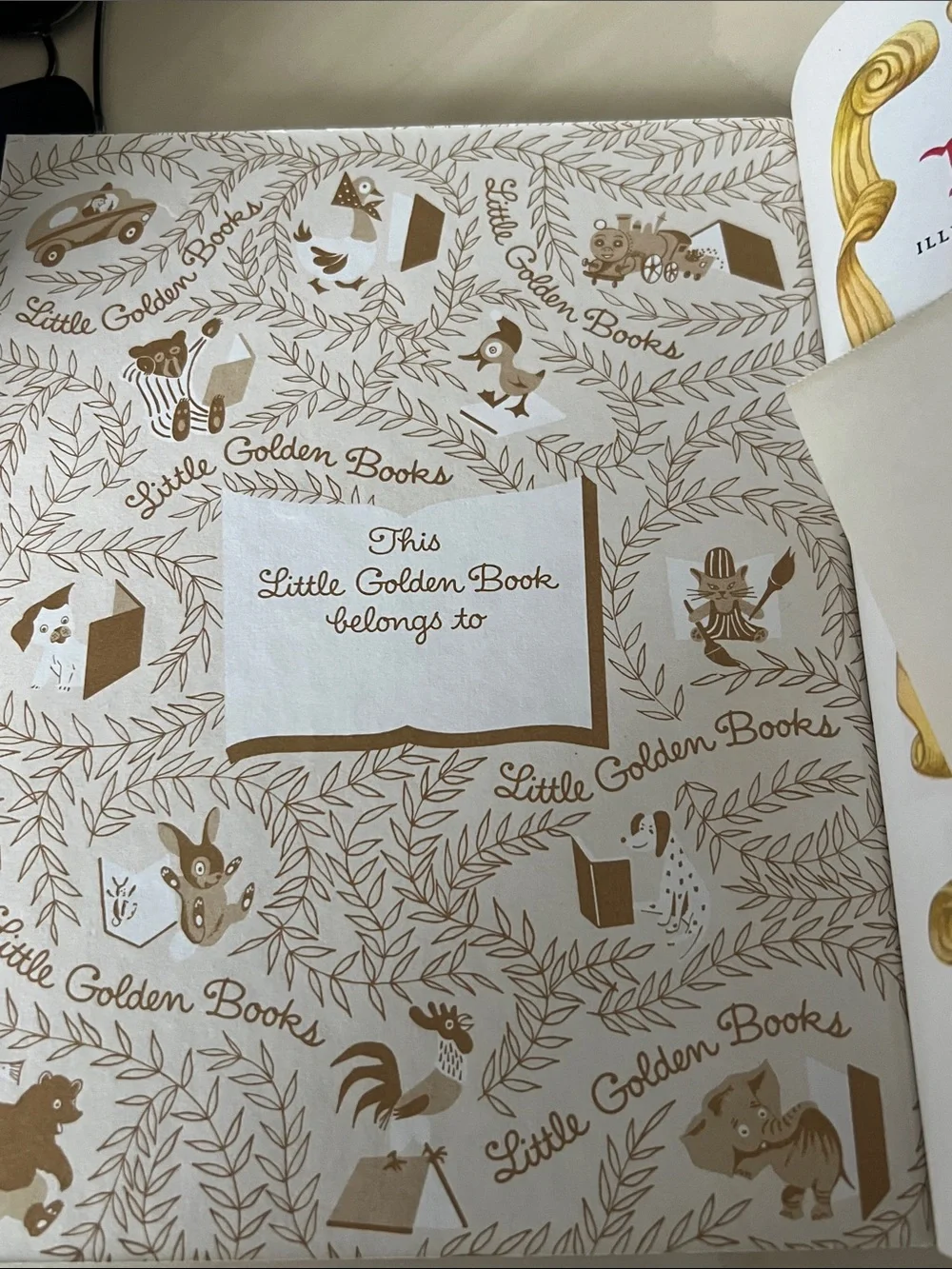 Vintage 1990s Disney Pinocchio Little Golden Book Original 1995 Store Receipt